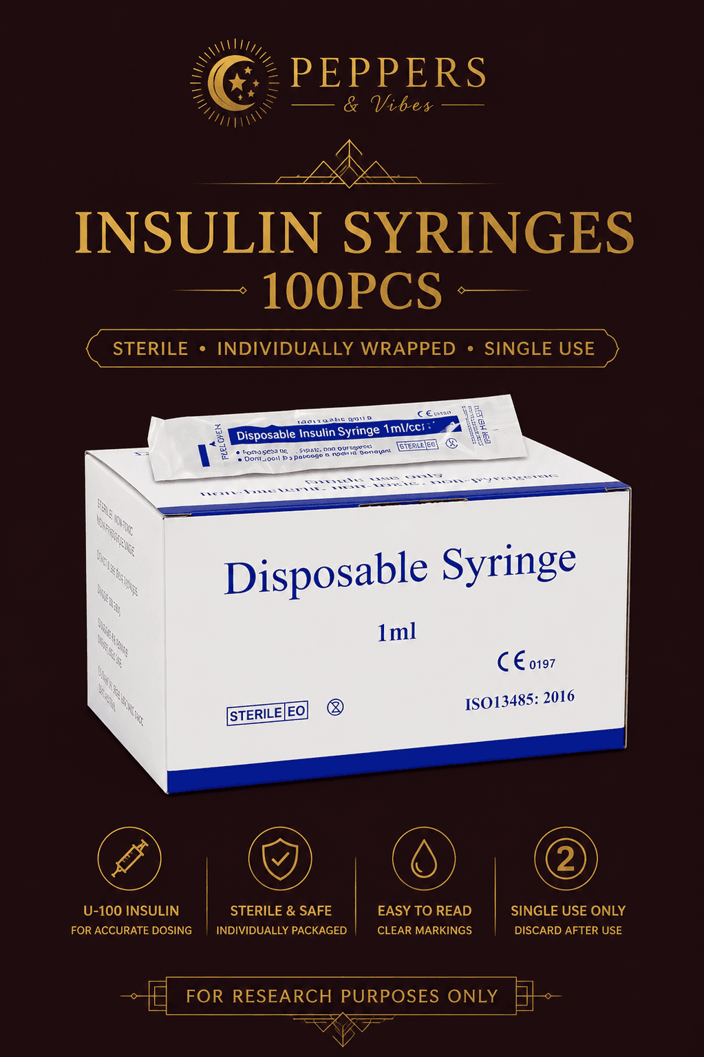 1 box Insulin Syringes Standard